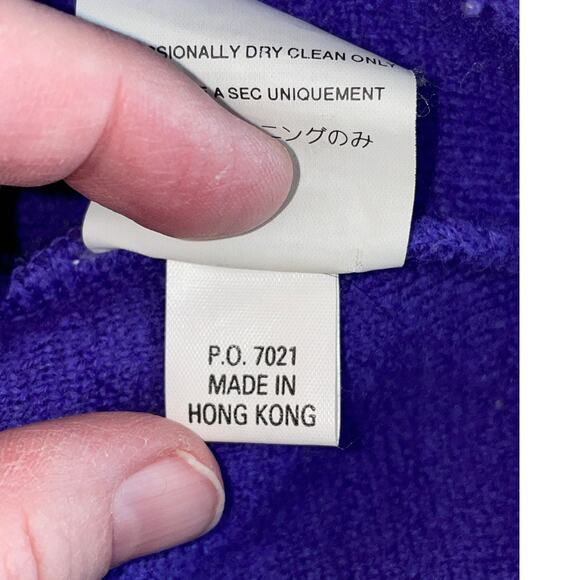 Vintage Patagonia‎ Purple 100% Wool Jacket - Size L - Hong Kong Made - STY51199 - Picture 9 of 12